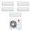 Immagine di LG LIBERO SMART R32 Climatizzatore a parete penta split inverter Wi-Fi bianco | unità esterna 8.8 kW unità interne 7000+7000+7000+7000+7000 BTU MU5R30.U42+MS[07|07|07|07|07]ET.NSA