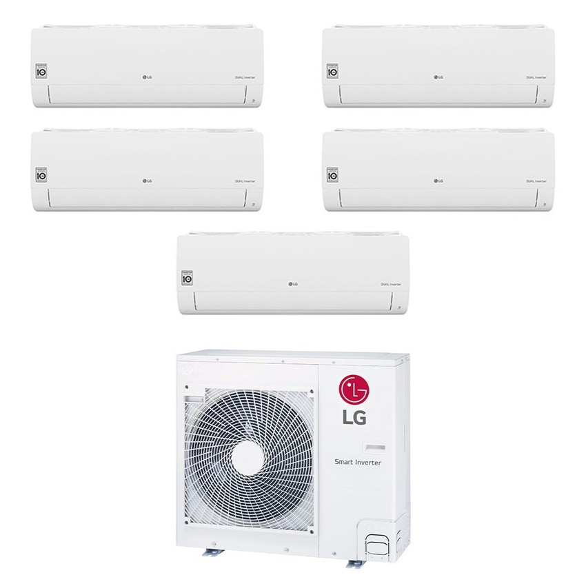 Immagine di LG LIBERO SMART R32 Climatizzatore a parete penta split inverter Wi-Fi bianco | unità esterna 8.8 kW unità interne 9000+9000+9000+9000+12000 BTU MU5R30.U40+S[26|26|26|26|35]ET.NSJ