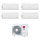 LG LIBERO SMART R32 Climatizzatore a parete quadri split inverter Wi-Fi bianco | unità esterna 7 kW unità interne 7000+7000+7000+9000 BTU MU4R25.U21+MS[21|21|21]ET.NSJ+S[26]ET.NSJ