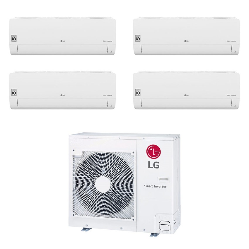 Immagine di LG LIBERO SMART R32 Climatizzatore a parete quadri split inverter Wi-Fi bianco | unità esterna 7.9 kW unità interne 7000+7000+7000+18000 BTU MU4R27.U40+MS[21|21|21]ET.NSJ+S[53]ET.NSK