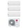 LG LIBERO SMART R32 Climatizzatore a parete trial split inverter Wi-Fi bianco | unità esterna 6.2 kW unità interne 9000+9000+12000 BTU MU3R21.U21+S[26|26|35]ET.NSJ