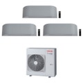 Immagine di Toshiba HAORI R32 Climatizzatore a parete trial split inverter Wi-Fi light gray | unità esterna 7.5 kW unità interne 10000+10000+13000 BTU RAS-3M26U2AVG-E+RAS-B[25|25|35]N4KVRG-E