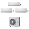 Immagine di Toshiba SEIYA R32 Climatizzatore a parete trial split inverter bianco | unità esterna 7.5 kW unità interne 7000+7000+16000 BTU RAS-3M26U2AVG-E+RAS-B[20|20|42]J2KVG-E