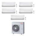 Immagine di Toshiba SUPER DAISEIKAI 9 R32 Climatizzatore a parete penta split inverter bianco | unità esterna 10 kW unità interne 10000+10000+10000+16000+16000 BTU RAS-5M34U2AVG-E+RAS-M[25|25|25|45|45]PKVPG-E