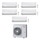 Toshiba SUPER DAISEIKAI 9 R32 Climatizzatore a parete penta split inverter bianco | unità esterna 10 kW unità interne 10000+10000+10000+16000+16000 BTU RAS-5M34U2AVG-E+RAS-M[25|25|25|45|45]PKVPG-E