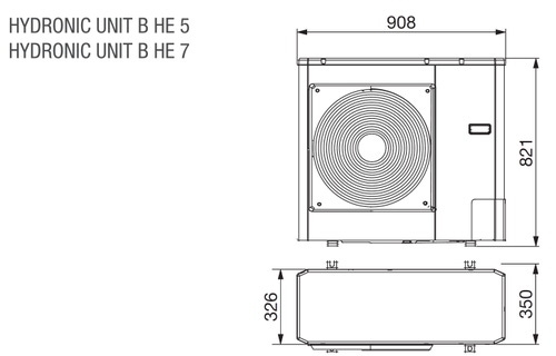 Immagine di Beretta HYDRONIC UNIT B HE 7 Pompa di calore idronica aria-acqua, monofase, compatibile con SISTEMI IBRIDI 20161619