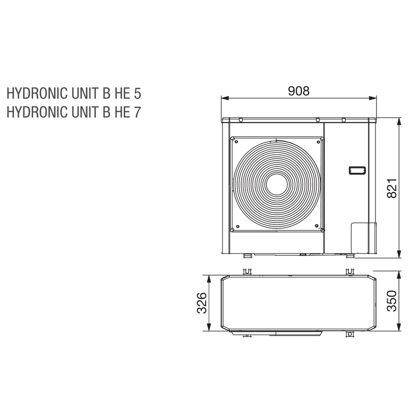 Beretta 20161619 HYDRONIC UNIT B HE 7 Pompa Di Calore Idronica Aria ...