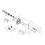Immagine di Grohe Grohtherm 3000 Cosmopolitan Miscelatore termostatico per vasca-doccia o doccia con deviatore a 2 vie finitura bianco latte 19567LS0