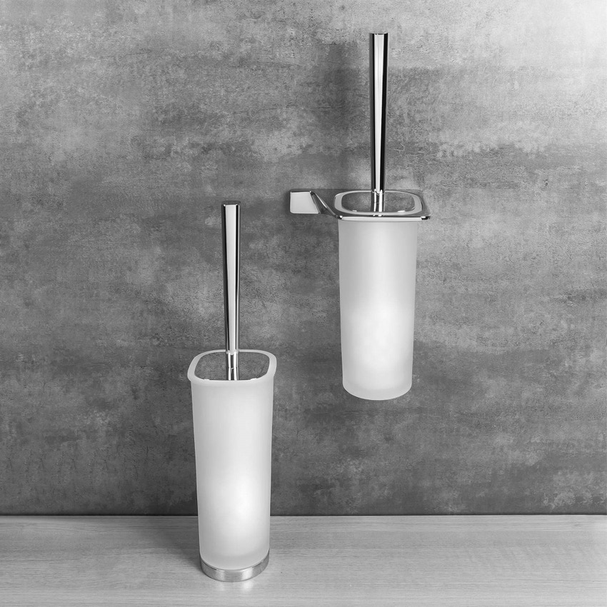 Immagine di Colombo Design ALIZÉ porta scopino destro, finitura cromo B2507DCR-VAN