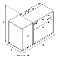 Immagine di Aermec WRL Pompa di calore condensata ad acqua reversibile lato gas con accumulo trifase  WRL101XHA°°°°°°