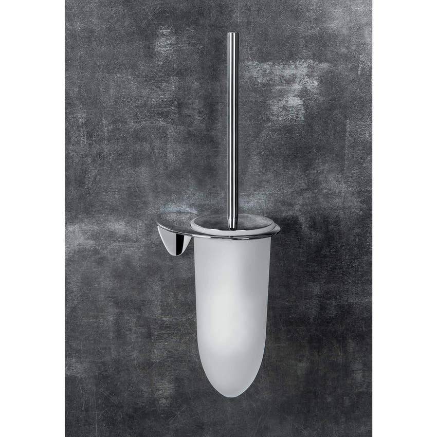 Immagine di Colombo Design KHALA porta scopino sospeso, finitura cromo B18070CR-VAN