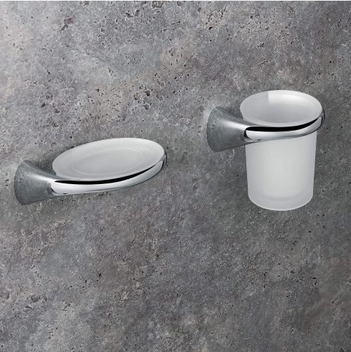 Immagine di Colombo Design LINK porta sapone destro, finitura cromo B2401DCR-VAN