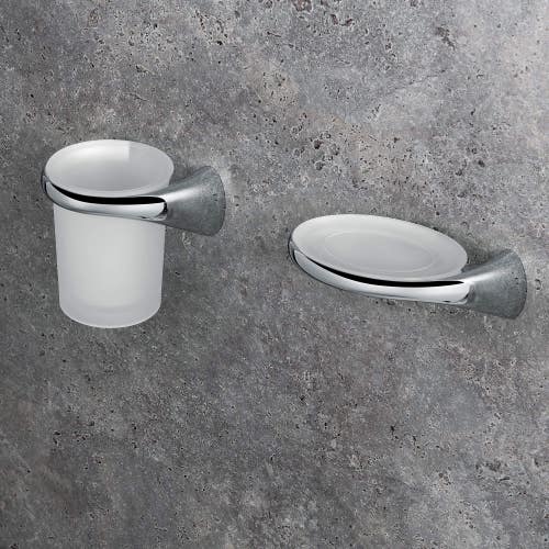 Immagine di Colombo Design LINK porta sapone sinistro, finitura cromo B2401SCR-VAN