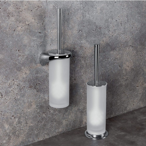 Immagine di Colombo Design LINK porta scopino sospeso destro, finitura cromo B2407DCR-VAN