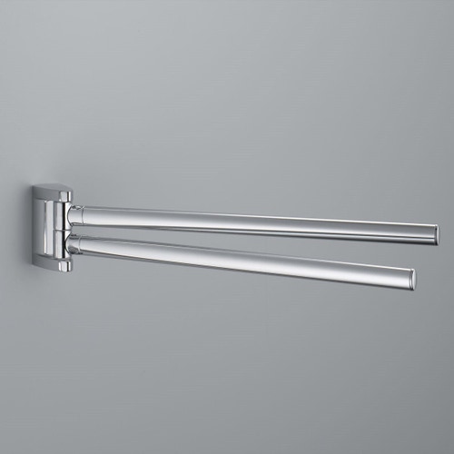 Immagine di Colombo Design LINK porta salviette doppio a snodo, finitura cromo B24130CR