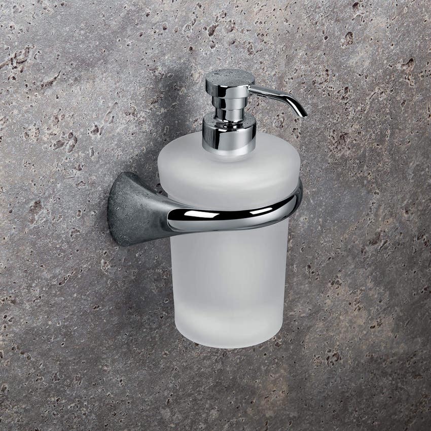 DISPENSER SAPONE A MURO CROMATO