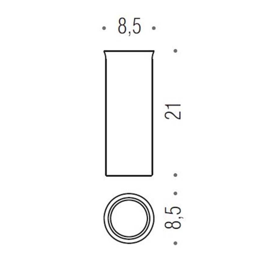 Immagine di Colombo Design RICAMBIO contenitore scovolo per porta scopino sospeso B24500-VAN