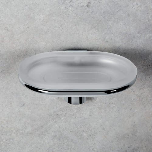 Immagine di Colombo Design LUNA porta sapone, finitura cromo  B01010CR-VAN