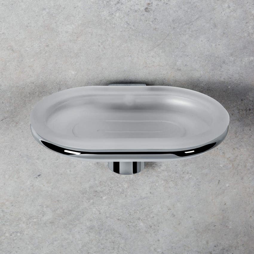 Immagine di Colombo Design LUNA porta sapone, finitura cromo  B01010CR-VAN
