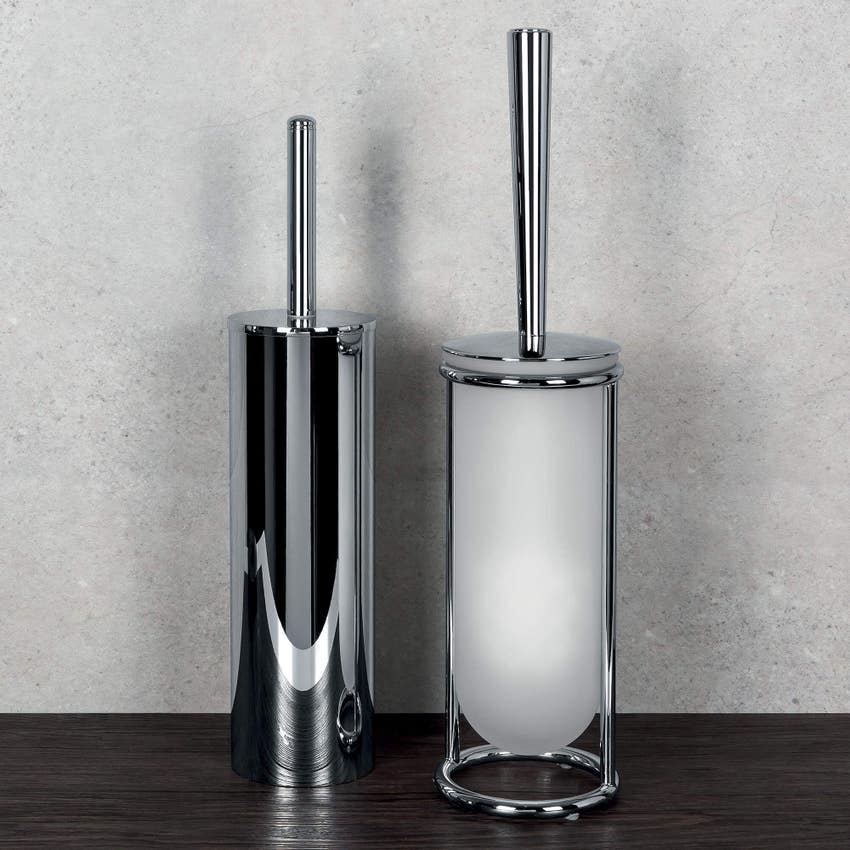 Immagine di Colombo Design LUNA porta scopino d'appoggio, finitura cromo B01060CR-VAN