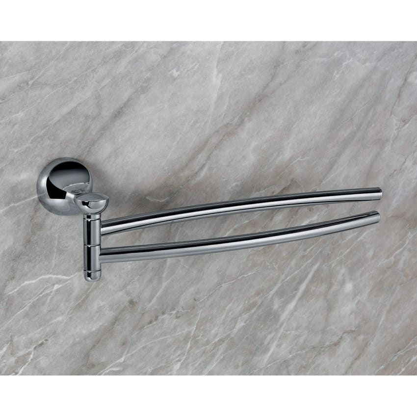 Immagine di Colombo Design MELÒ porta salvietta doppio a snodo, finitura cromo B12120CR