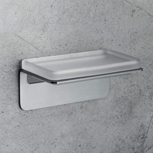 Immagine di Colombo Design OVER porta sapone, finitura satinato (fissaggio biadesivo) B70010SS-VAN