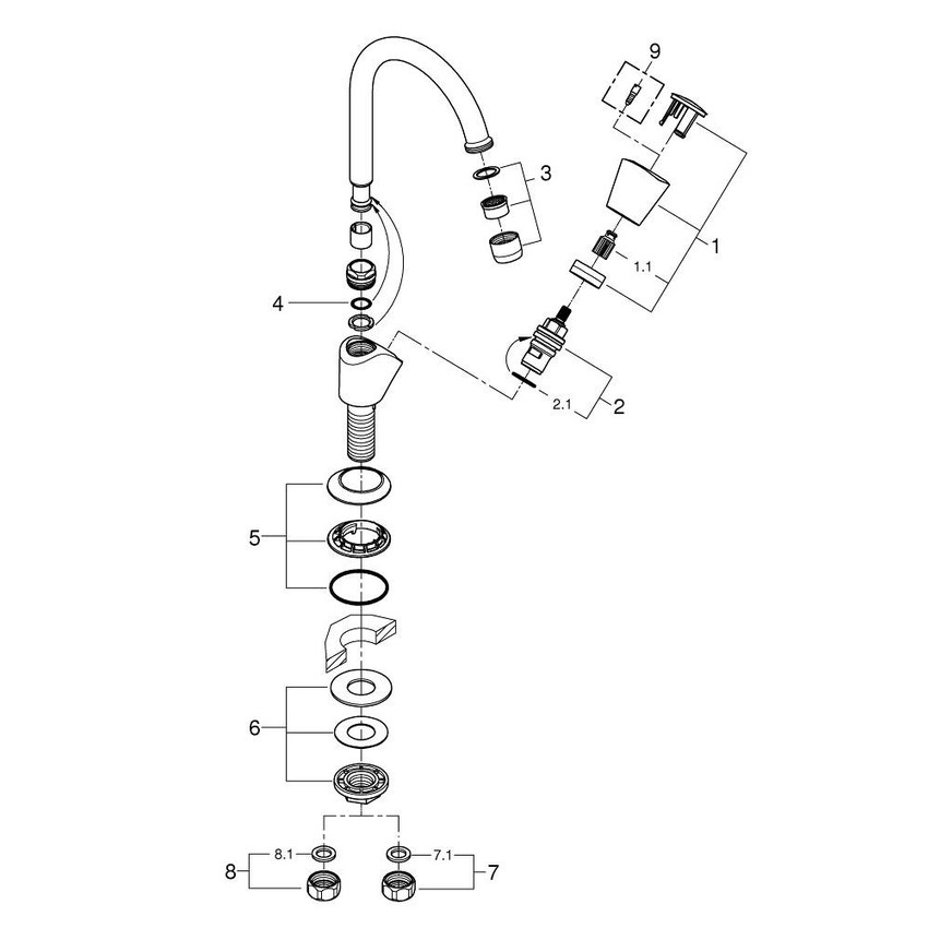 Immagine di Grohe Costa S finitura cromo 20179001