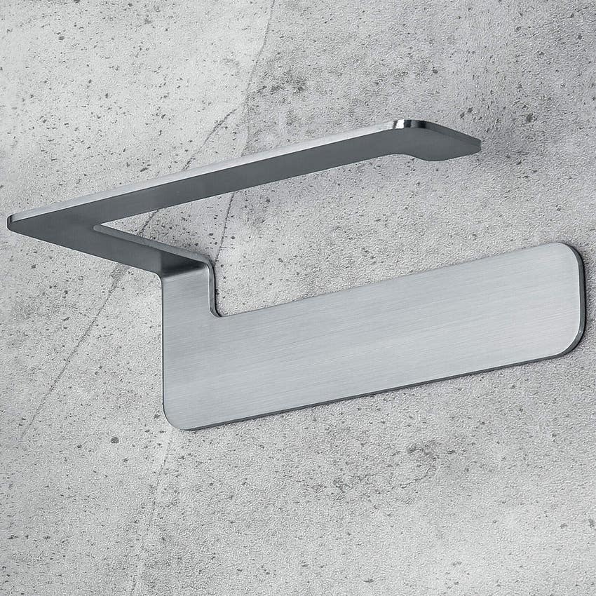 Immagine di Colombo Design OVER porta rotolo, finitura satinato (fissaggio biadesivo) B70080SS