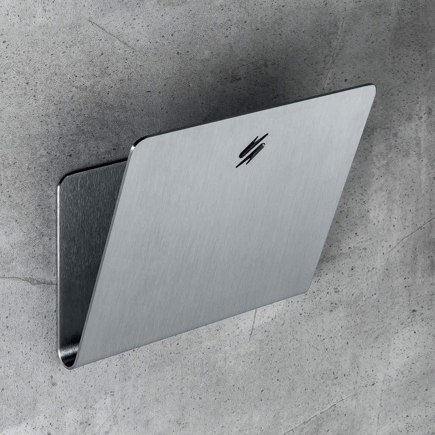 Immagine di Colombo Design OVER porta riviste, finitura satinato (fissaggio biadesivo) B70710SS