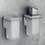 Immagine di Colombo Design OVER dispenser sapone liquido, finitura satinato (fissaggio biadesivo) B93280SS-VAN