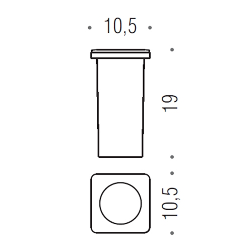 Immagine di Colombo Design RICAMBIO contenitore scovolo per porta scopino, in vetro acidato naturale B70500-VAN