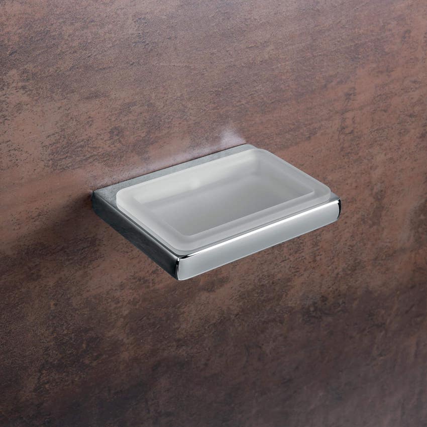 Immagine di Colombo Design LULÙ porta sapone, finitura cromo  B62010CR-VAN