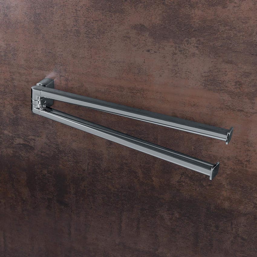 Immagine di Colombo Design LULÙ porta salvietta doppio a snodo, finitura cromo  B62120CR