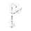 Immagine di Grohe EUROCUBE miscelatore monocomando H.31 cm per lavello, con bocca girevole, finitura satinato super steel 31255DC0