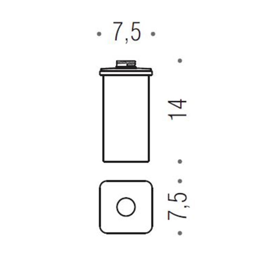Immagine di Colombo Design RICAMBIO contenitore per dispenser sapone, finitura cromo B93650CR-VAN