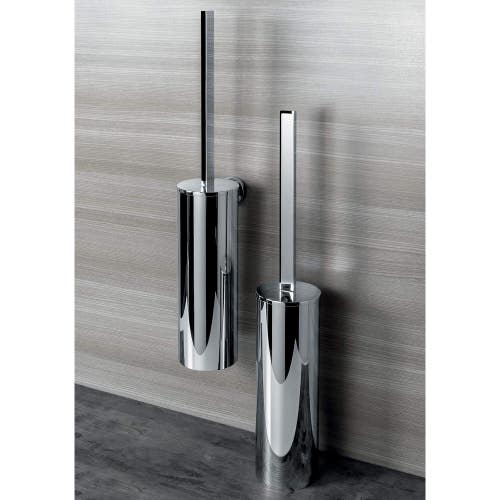 Immagine di Colombo Design NORDIC porta scopino d'appoggio, finitura cromo  B52060CR