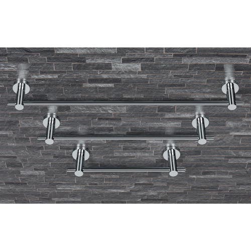 Immagine di Colombo Design PLUS porta salvietta con supporti regolabili 30.5 cm, finitura cromo W4909RCR