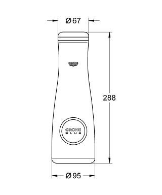 Immagine di Grohe BLUE caraffa 40405000