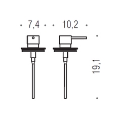 Immagine di Colombo Design RICAMBIO pompetta per dispenser sapone liquido, finitura cromo W4953XLCR