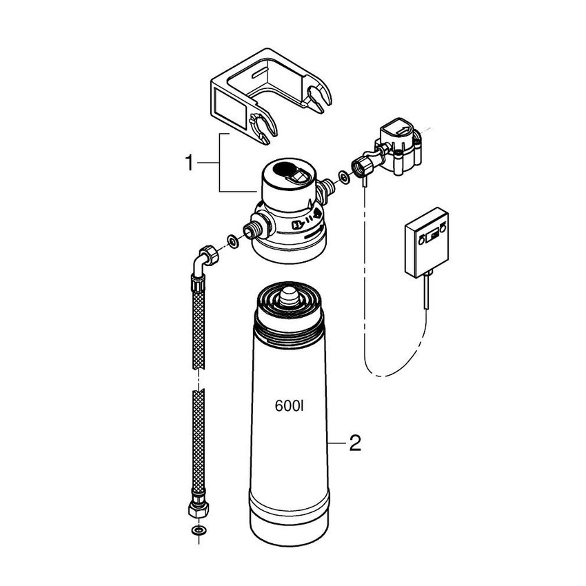 Immagine di Grohe Red Filtro con testata 40438001