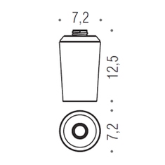Immagine di Colombo Design RICAMBIO contenitore per dispenser sapone, finitura cromo B93790CR-VAN