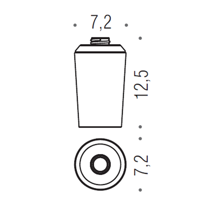 Immagine di Colombo Design RICAMBIO contenitore per dispenser sapone, finitura cromo B93790CR-VAN