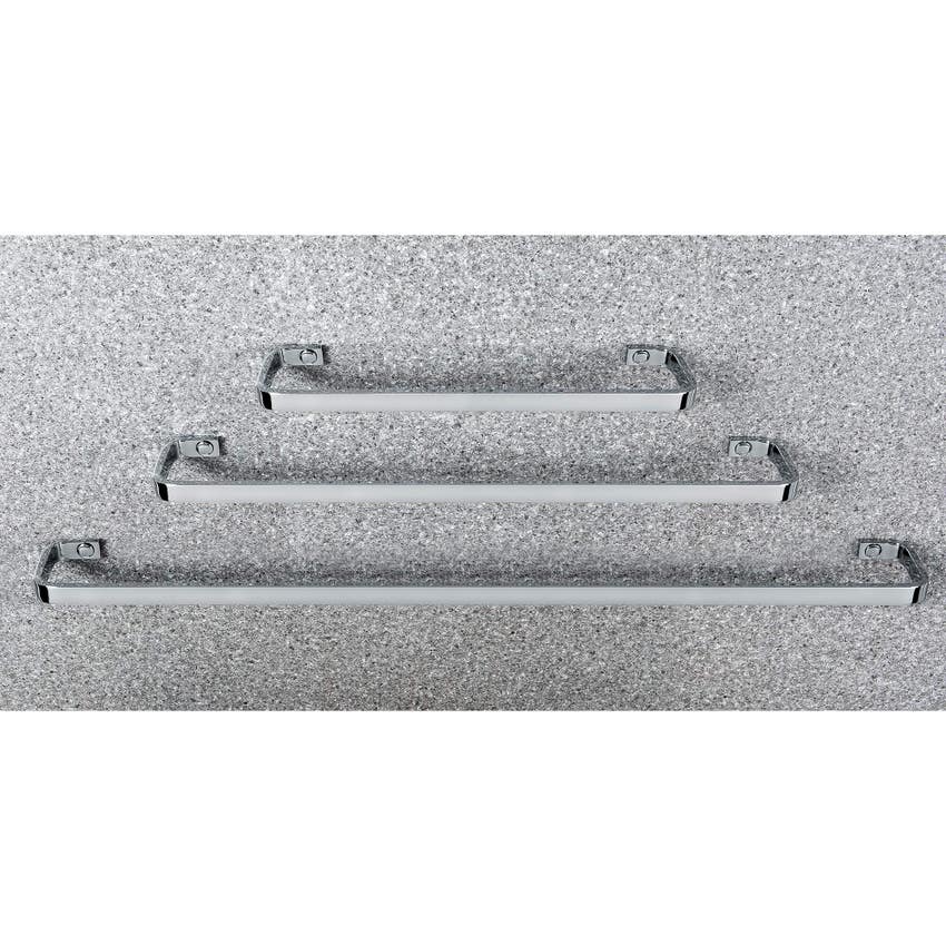 Immagine di Colombo Design TIME set a muro con porta scopino, porta rotolo reversibile, appenditutto, 2 porta salviette e porta sapone, finitura cromo SETTI003