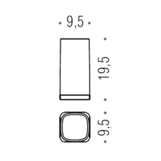 Immagine di Colombo Design RICAMBIO contenitore scovolo con base, vetro acidato naturale W42500CR-VAN