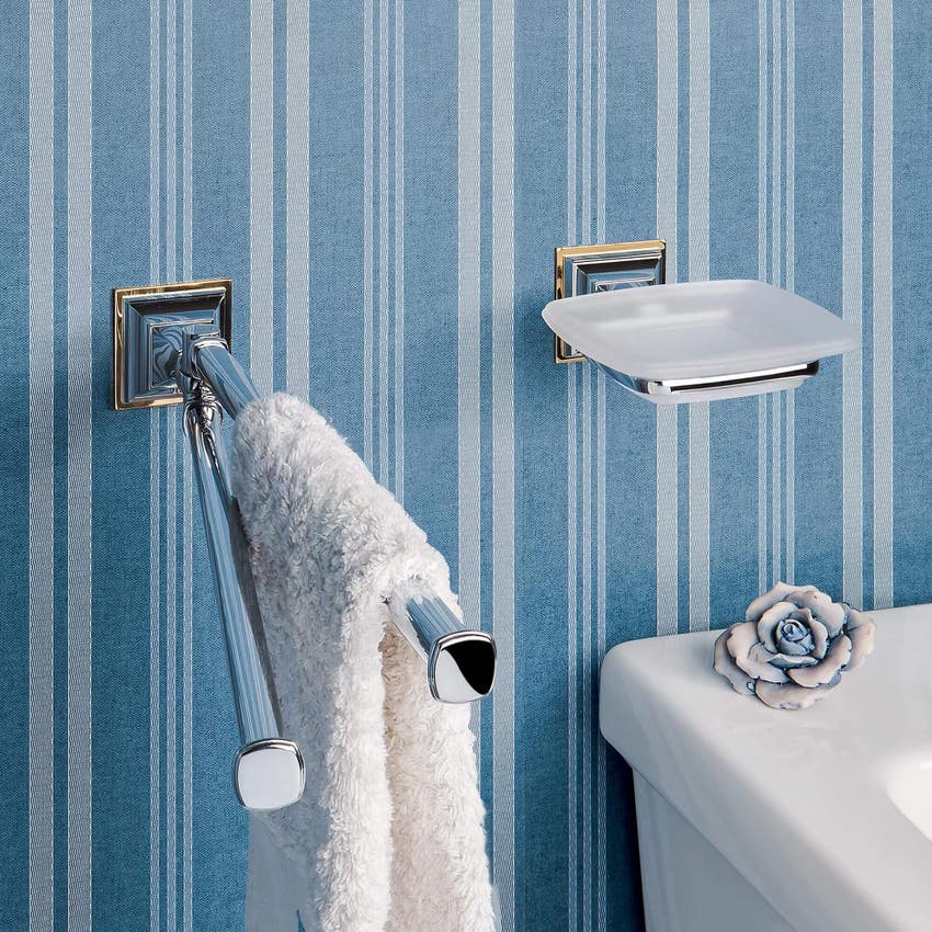 Immagine di Colombo Design PORTOFINO porta sapone, finitura cromo  B32010CR-VAN