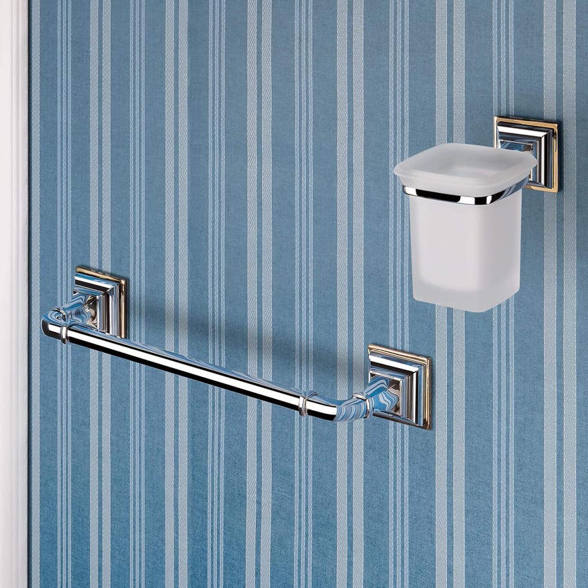 Immagine di Colombo Design PORTOFINO porta bicchiere, finitura cromo  B32020CR-VAN