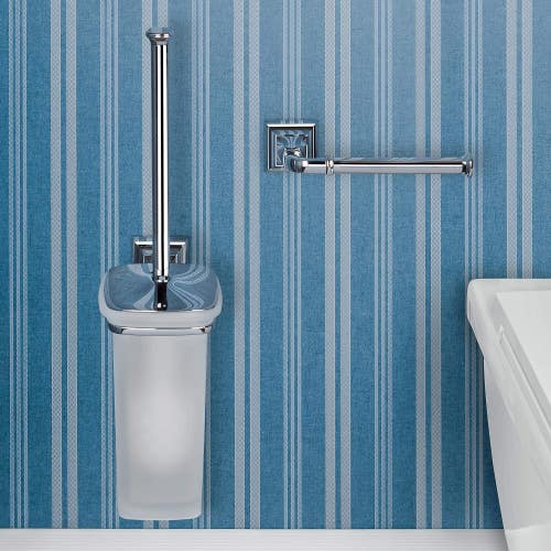 Immagine di Colombo Design PORTOFINO porta scopino a muro, finitura cromo  B32070CR-VAN