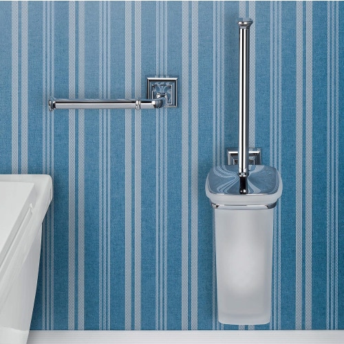 Immagine di Colombo Design PORTOFINO porta rotolo sinistro, finitura cromo  B3208SCR