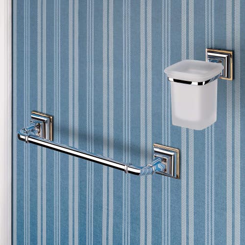 Immagine di Colombo Design PORTOFINO porta salviette L.35 cm, finitura cromo  B32090CR