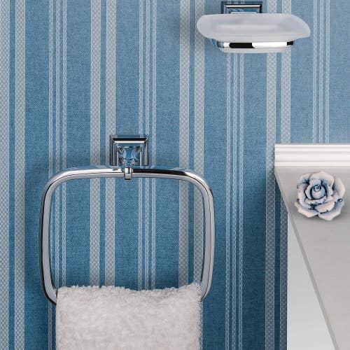 Immagine di Colombo Design PORTOFINO porta salvietta ad anello, finitura cromo  B32310CR